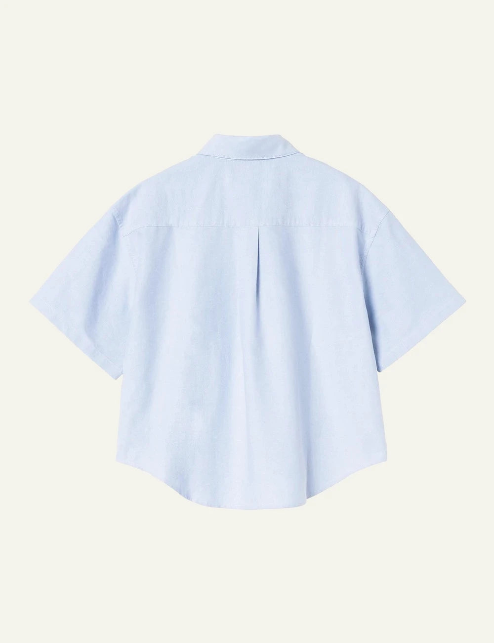 Carhartt WIP Kaia shirt se light blue oxford cotton me embroidered logo back