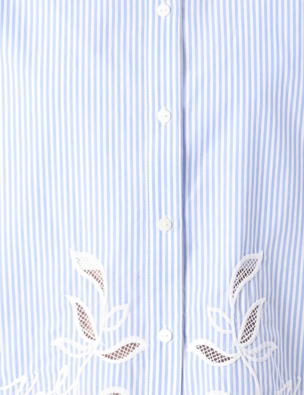 KARL LAGERFELD EMB CUT OUT BLOUSE