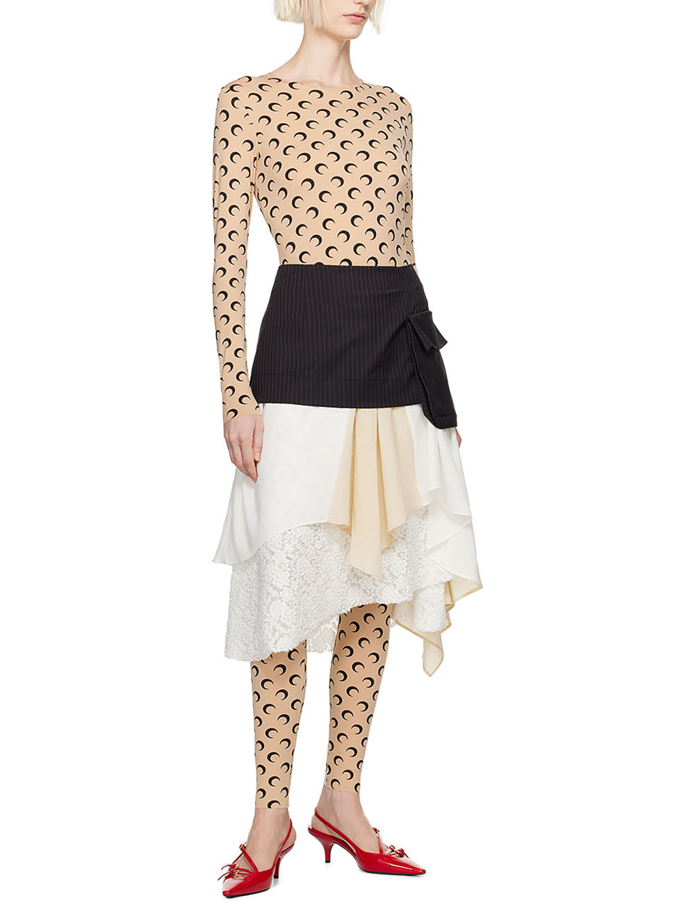 MARINE SERRE MOON JERSEY CATSUIT