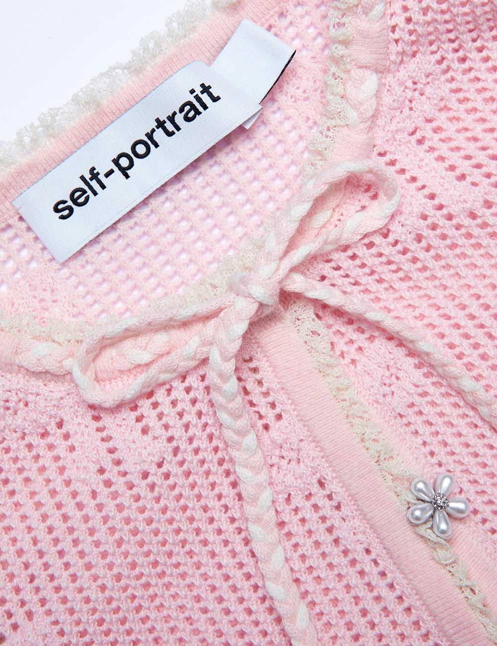 SELF-PORTRAIT CROCHET MINI DRESS