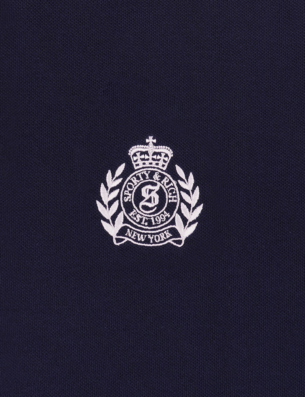 SPORTY & RICH H&W CREST PIQUE POLO