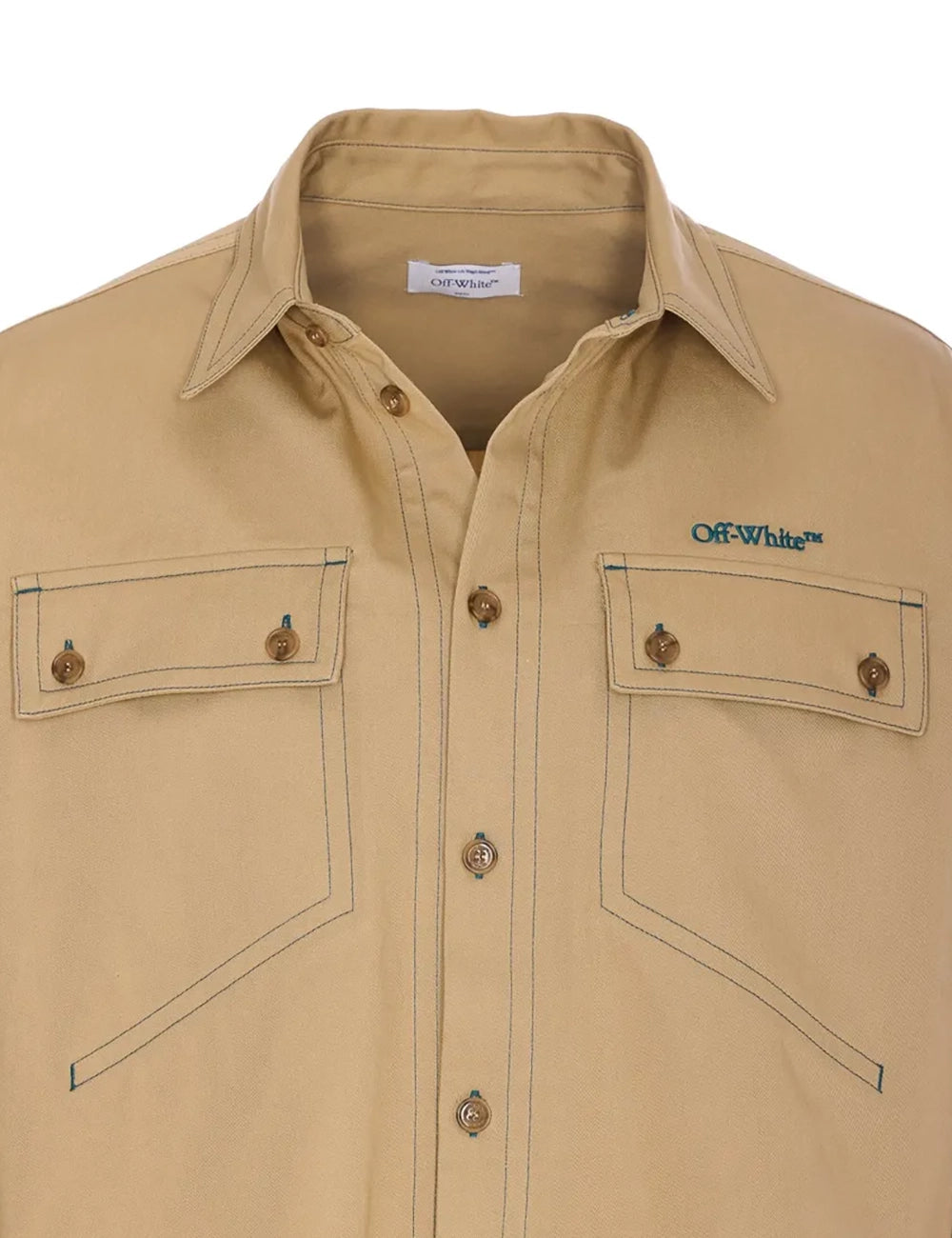 OFF WHITE STITCH COTGAB MILIT OVERSHIRT