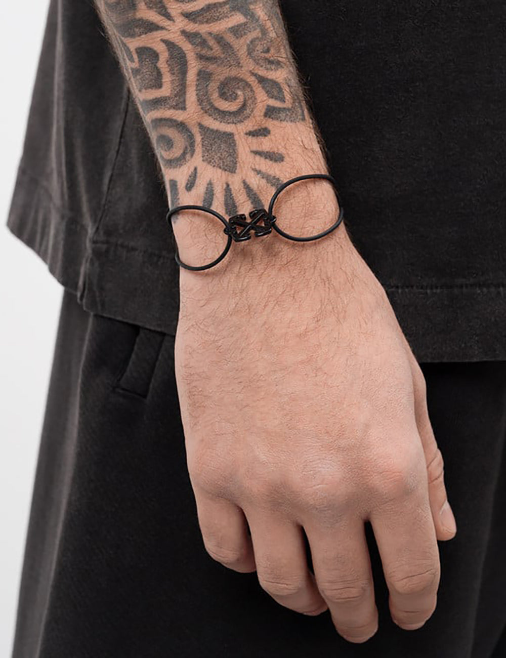 OFF WHITE RUBBER ENAMEL BRACELET