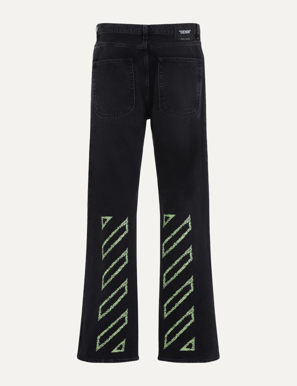 OFF WHITE DIAG OUTL RELAXED JEANS