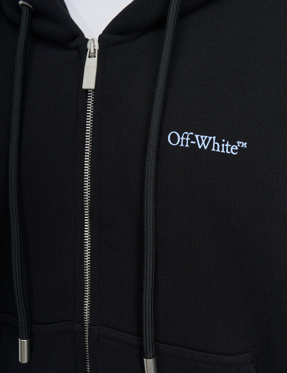 OFF WHITE BARBER ARROW ZIP SKATE HOODIE