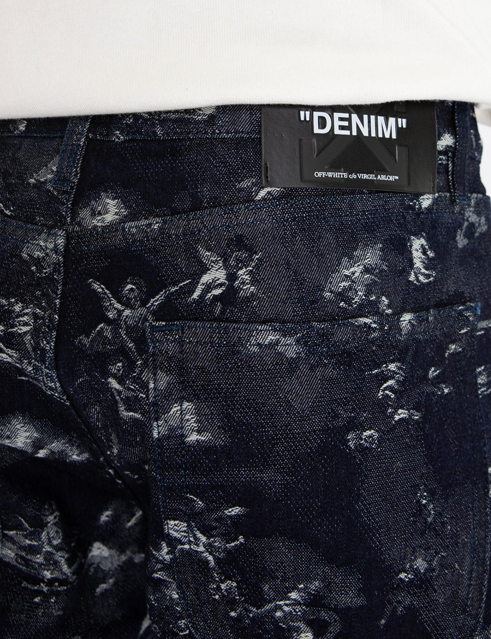 OFF WHITE FRESCO JACQ RELAXED JEANS