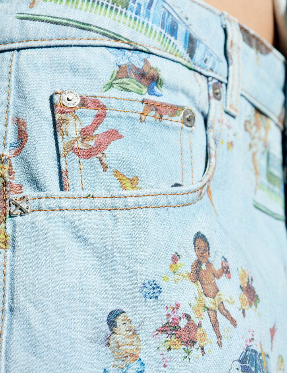 OFF WHITE FRESCO PRINT DEN SAFARI CARGO