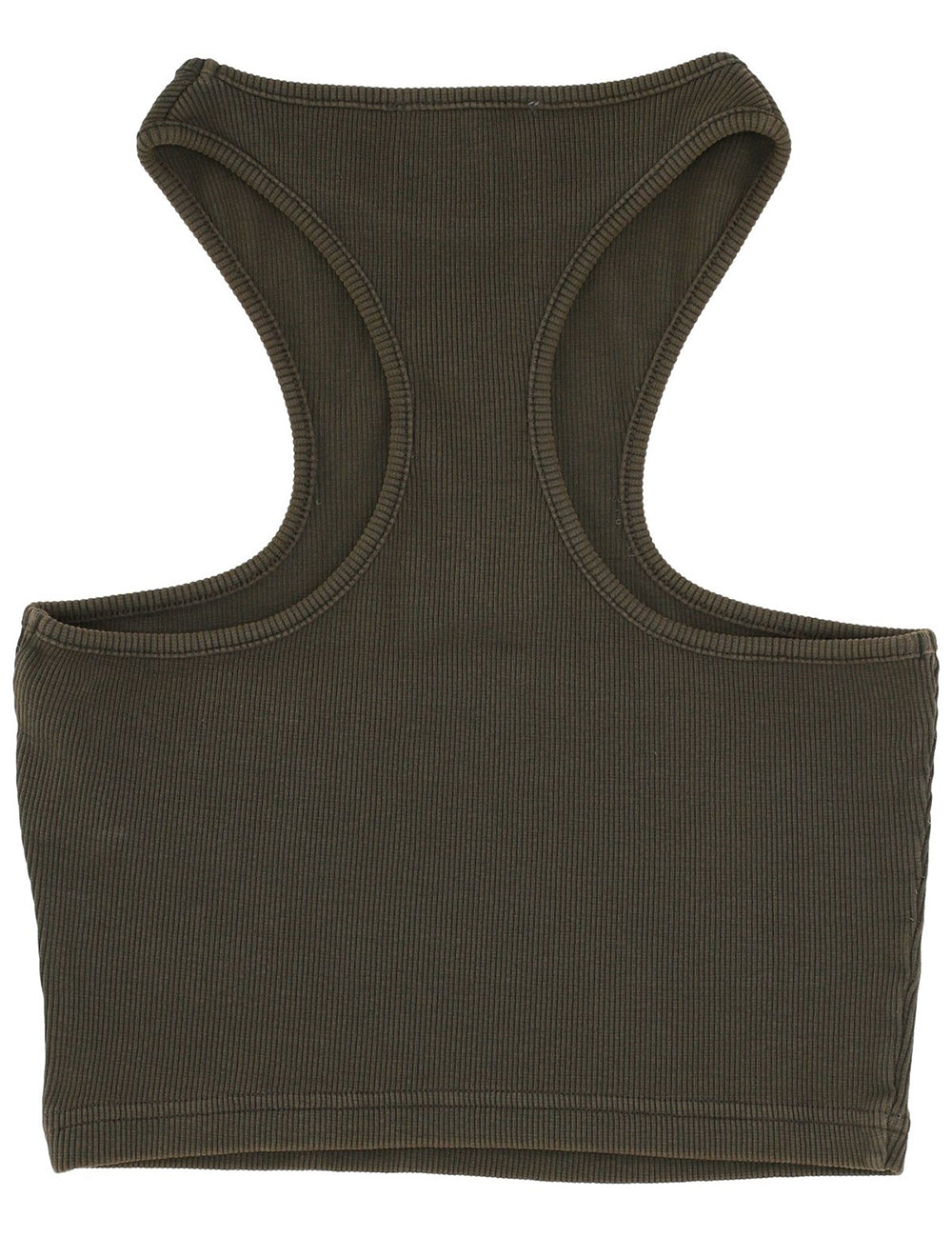 OFF WHITE OFF STAMP RIB CROP ROWING TOP