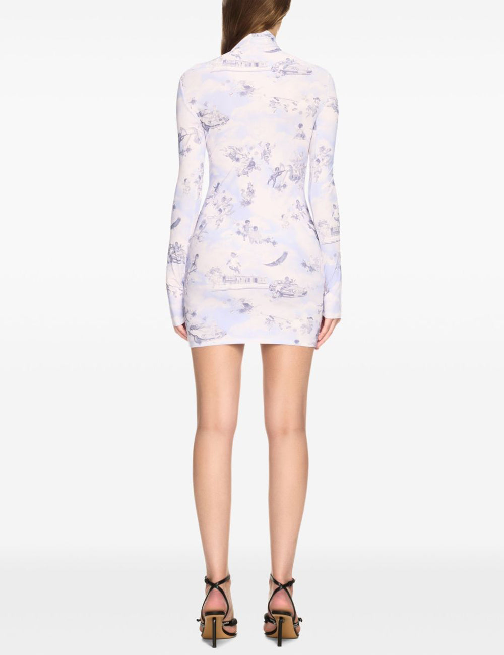 OFF WHITE FRESCO SEC SKIN SHORT DRESS