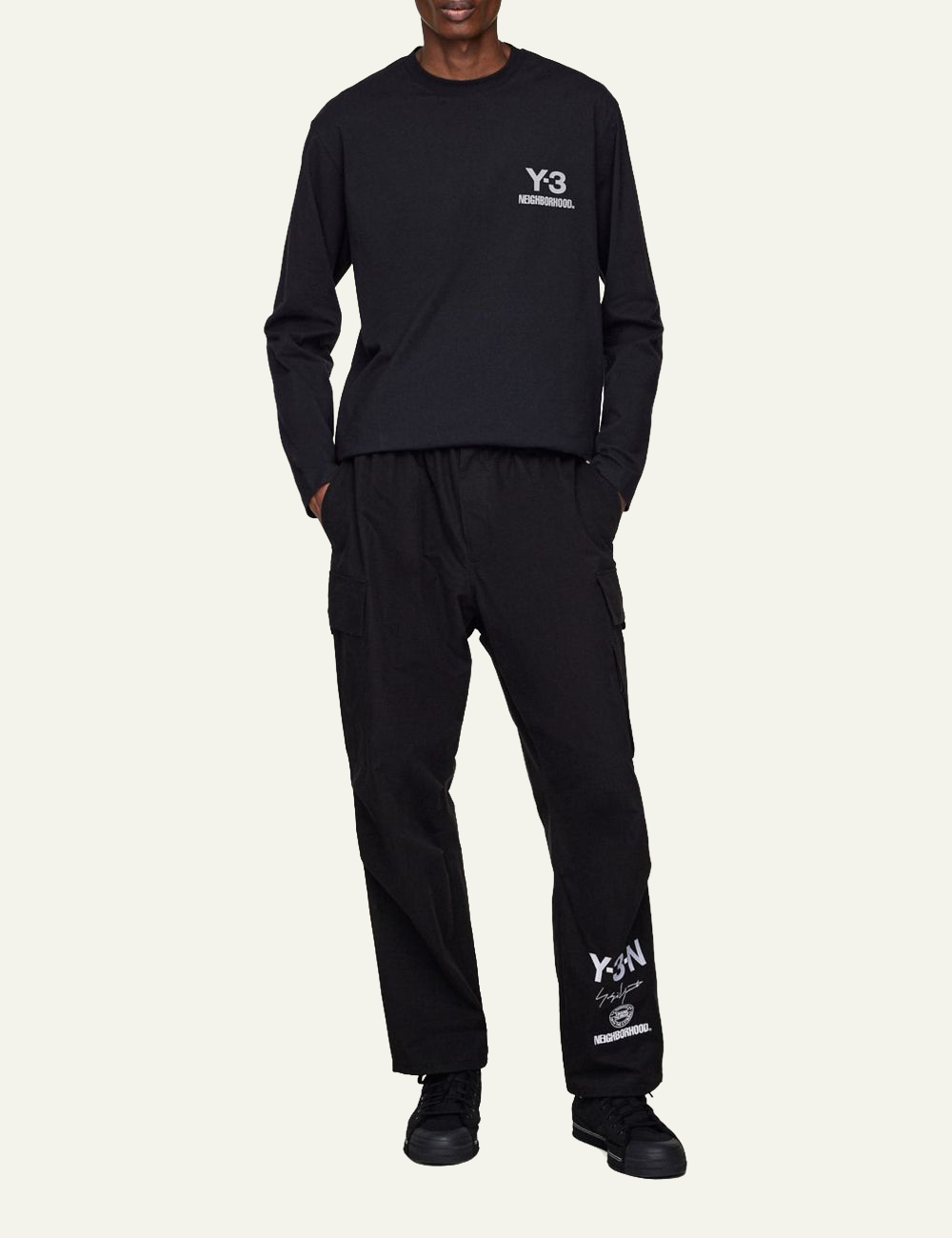 Y-3 NBHD LOGO LS TEE