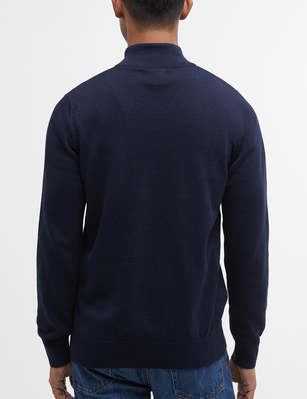 BARBOUR HALF ZIP KNITTED JUMPER