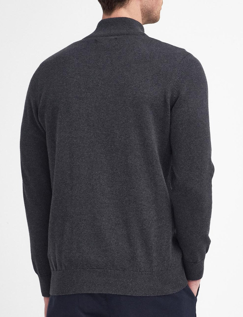 BARBOUR HALF ZIP KNITTED JUMPER