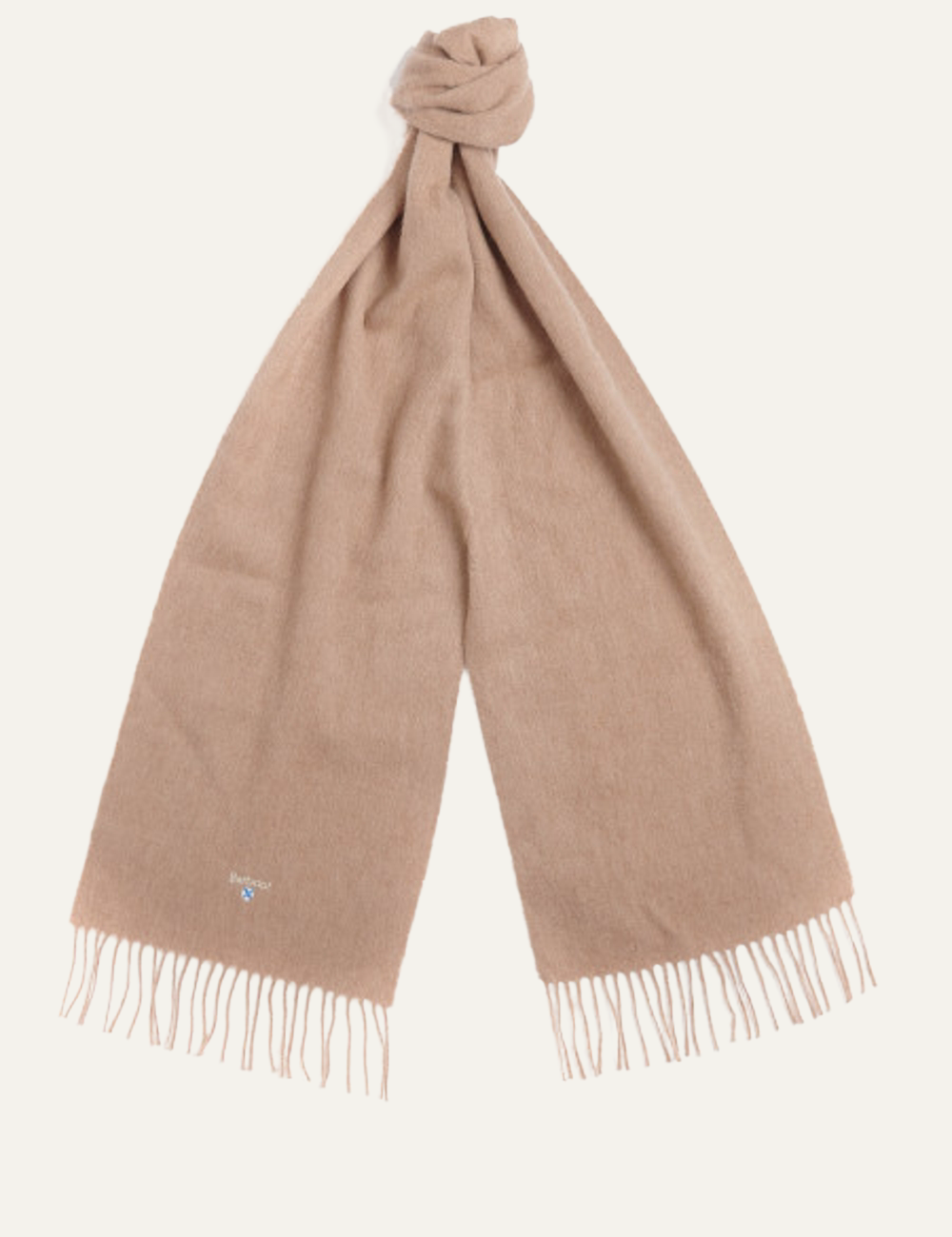 BARBOUR PLAIN LAMBSWOOL SCARF BROWN