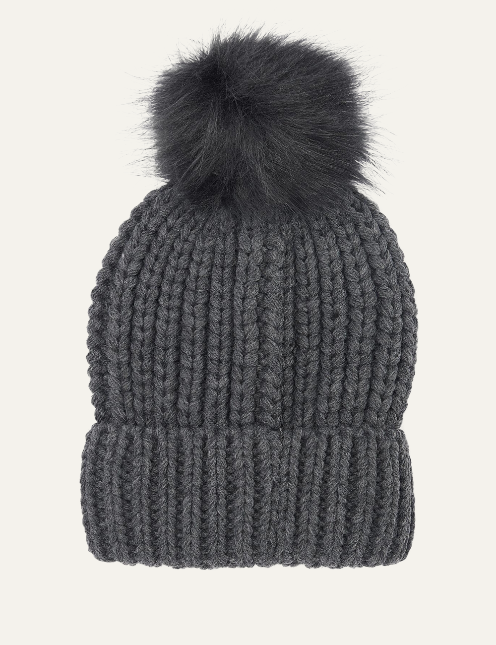 BARBOUR SALTBURN BEANIE HAT CHARCOAL