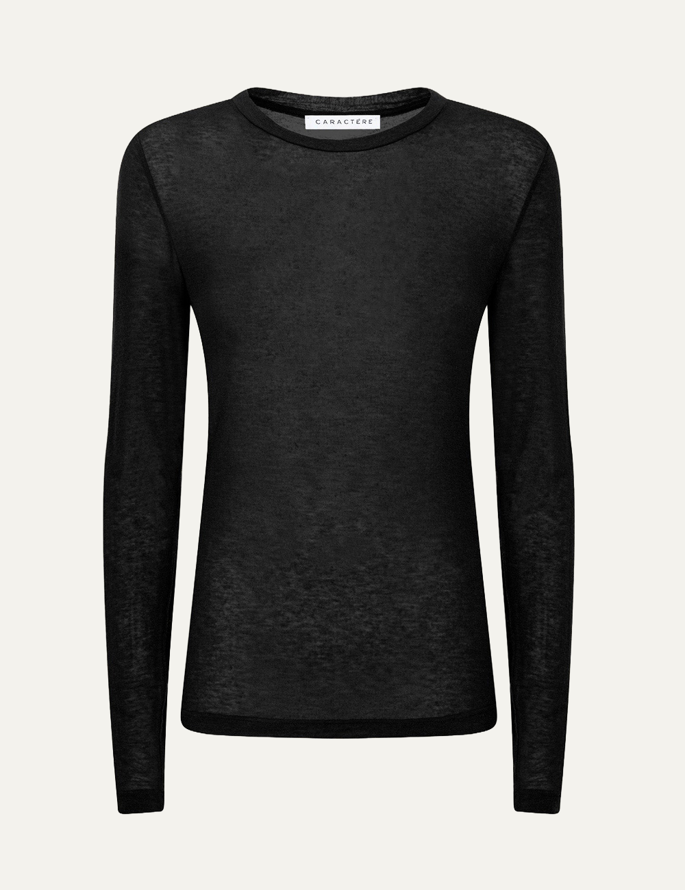 CARACTERE LONG TOP IN BLACK
