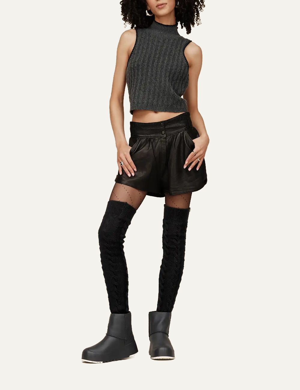 UGG ZANIKA THIGH HIGH BLACK
