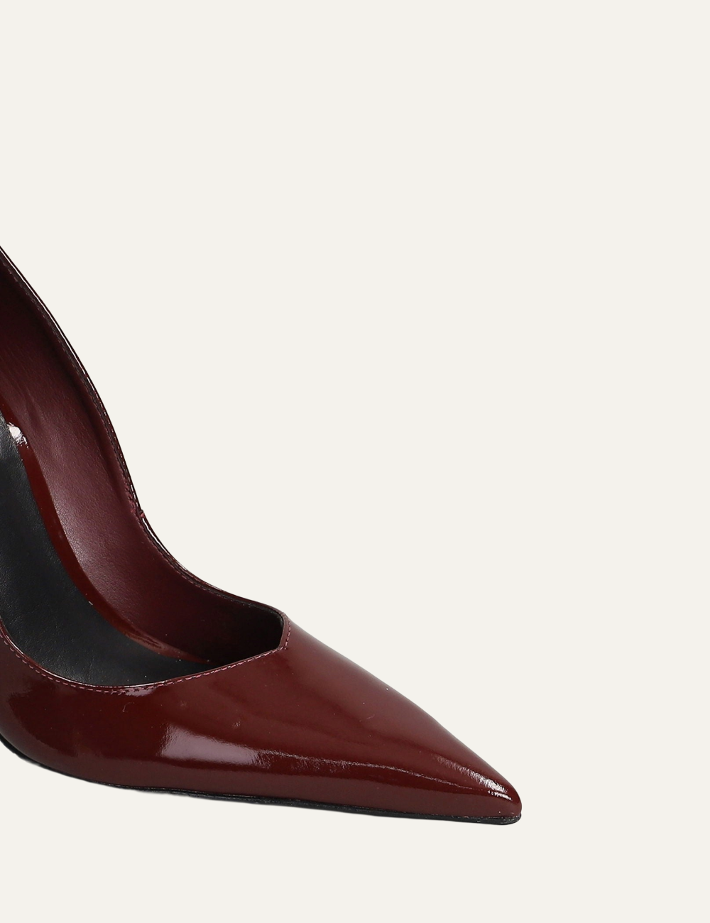 SCHUTZ LEXI BORDEAUX LEATHER PUMPS