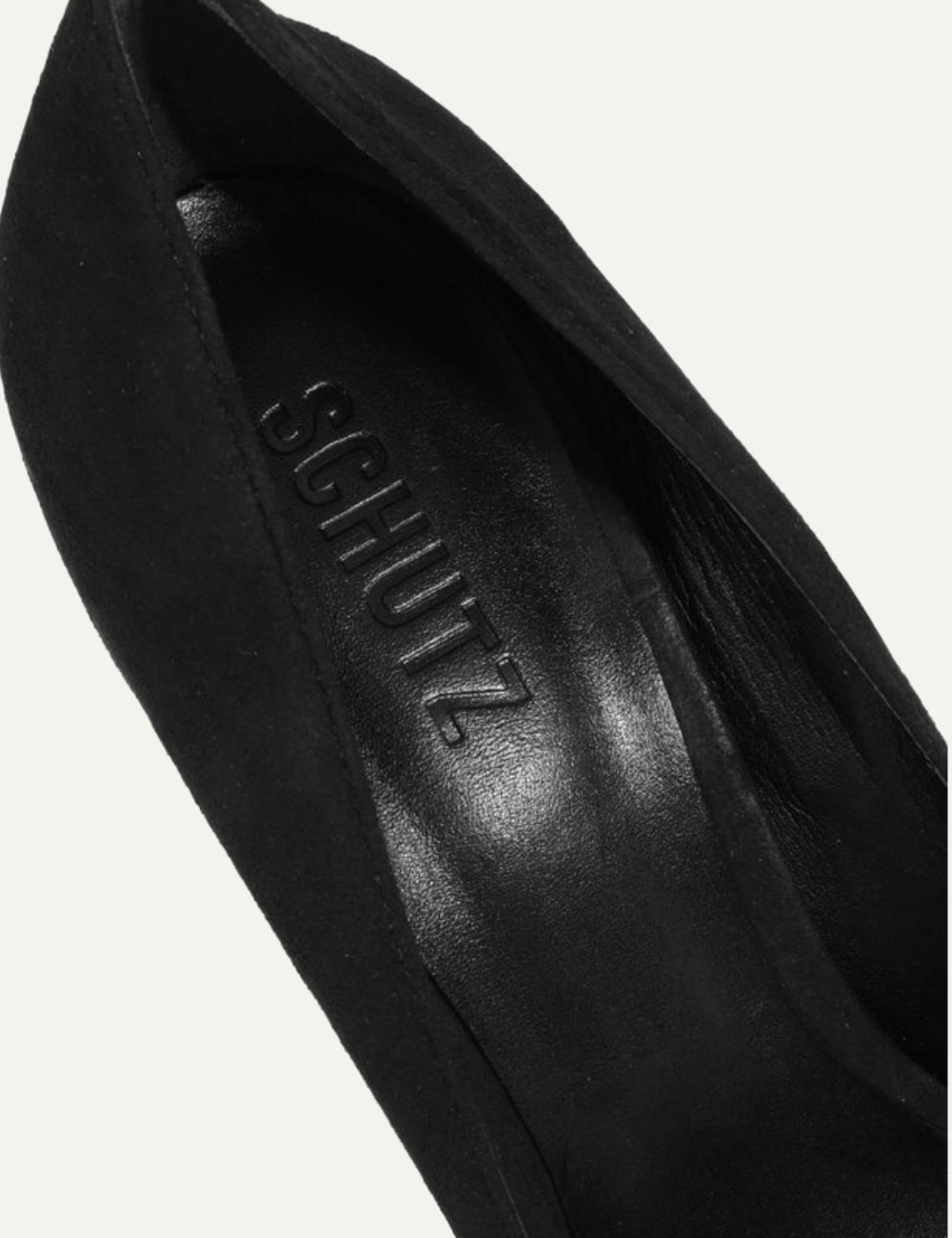SCHUTZ LEXI BLACK SUEDE PUMPS