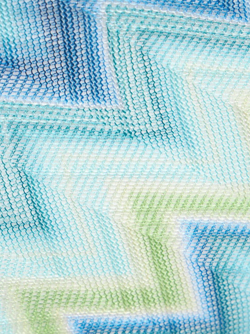 MISSONI Printed degradé one shoulder bikini set