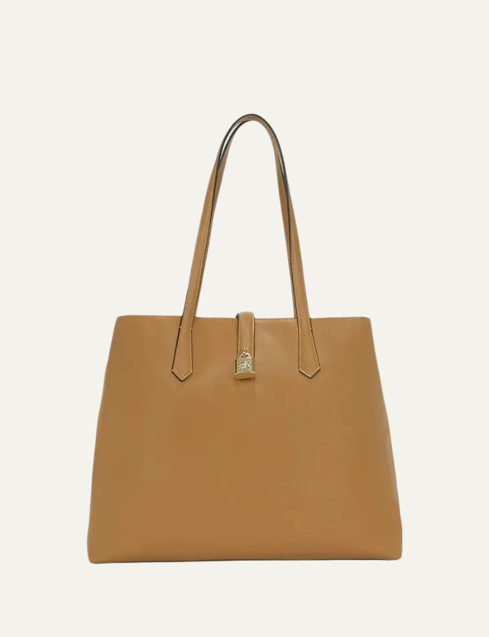 KARL LAGERFELD PADLOCK MINI TOTE CARAMEL