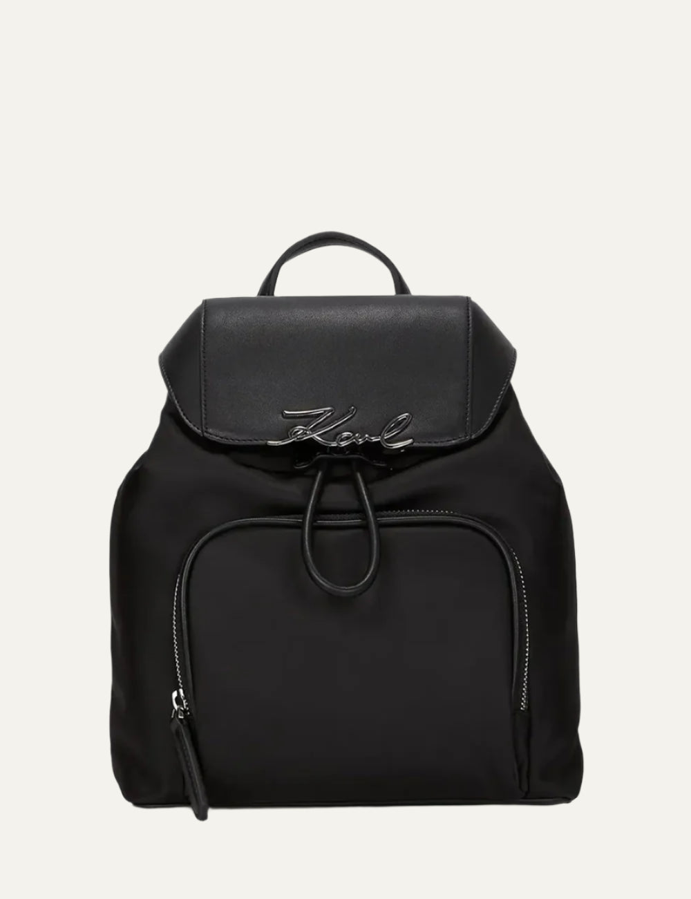 KARL LAGERFELD NYLON MD TOTE BLACK-NICKEL