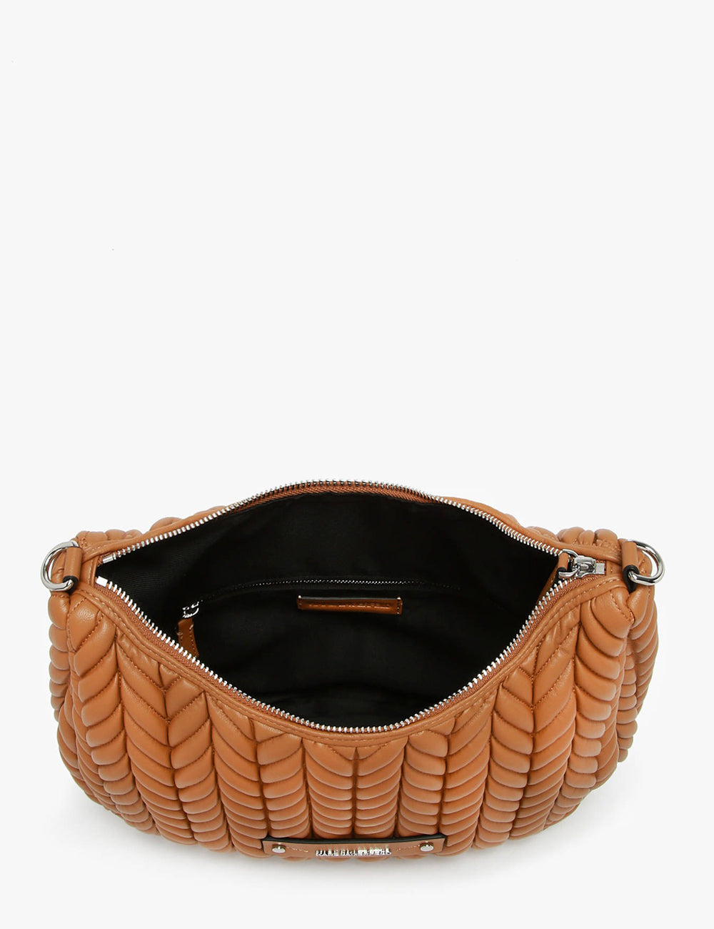 KARL LAGERFELD K/WEAVE HOBO CARAMEL