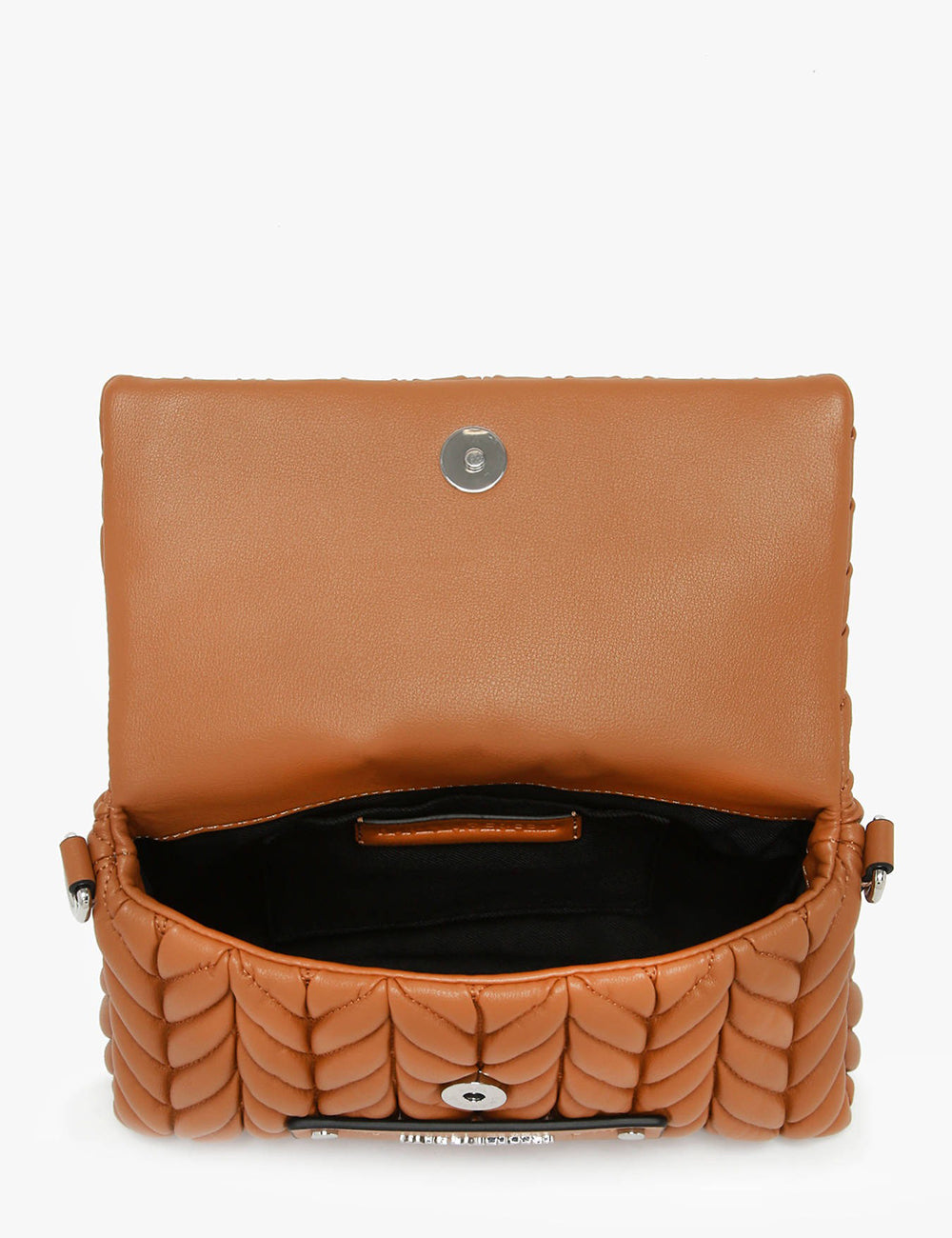 KARL LAGERFELD K/WEAVE CROSSBODY Caramel