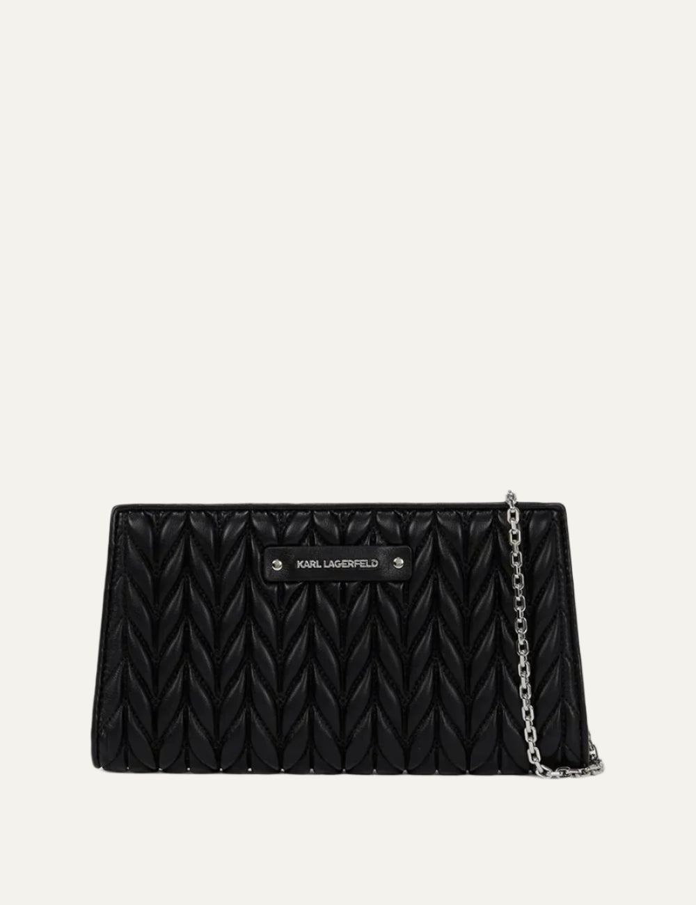 KARL LAGERFELD K/WEAVE CB WALLET BLACK-Nickel