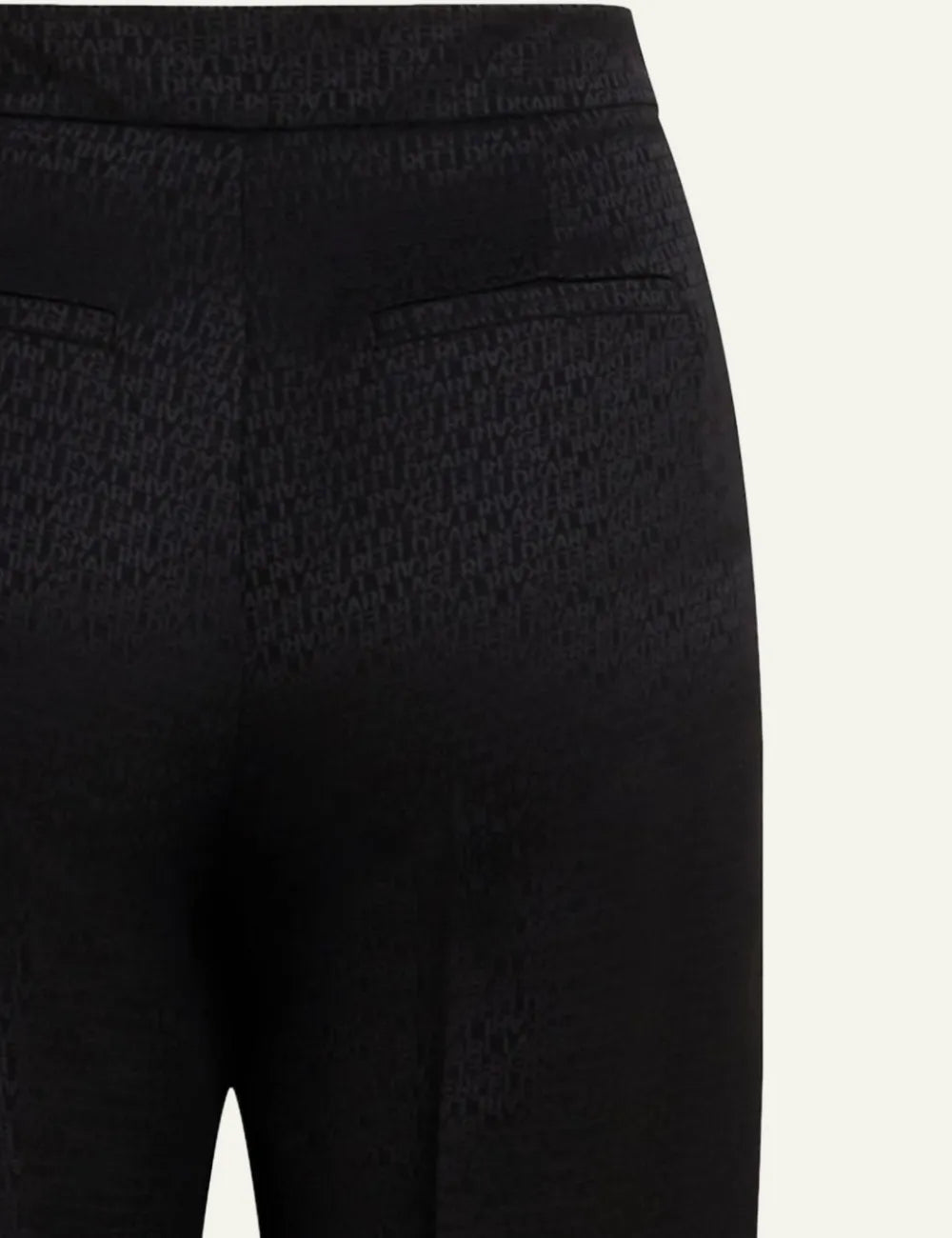 KARL LAGERFELD LOGO JACQUARD CIGARETTE PANTS