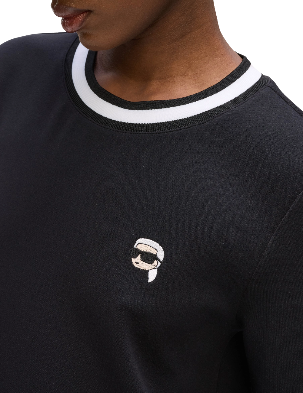 KARL LAGERFELD IKON PATCH TSHIRT DRESS