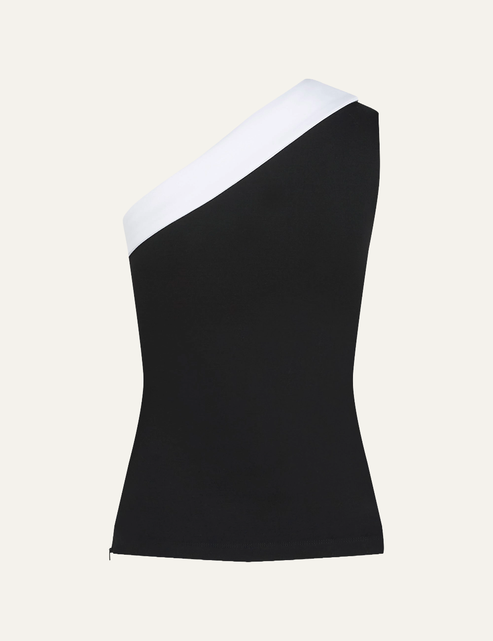 KARL LAGERFELD ASYMMETRIC LAPEL TOP