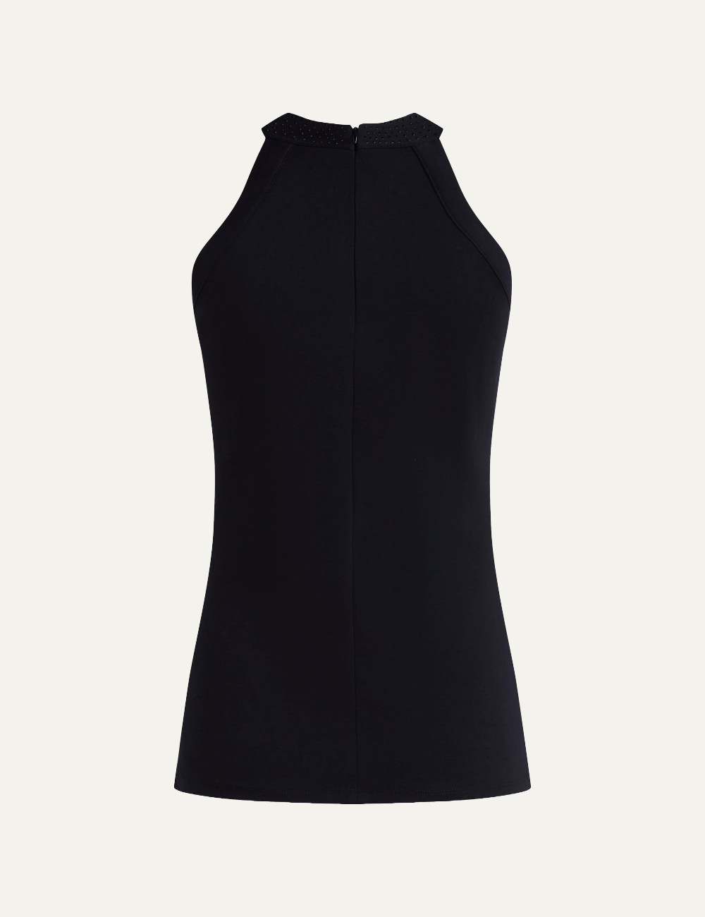 KARL LAGERFELD RHINESTONE DETAIL HALTER NECK