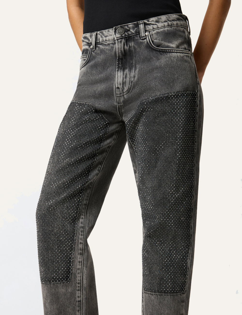 PINKO ROSE STRAIGHT DARK GREY