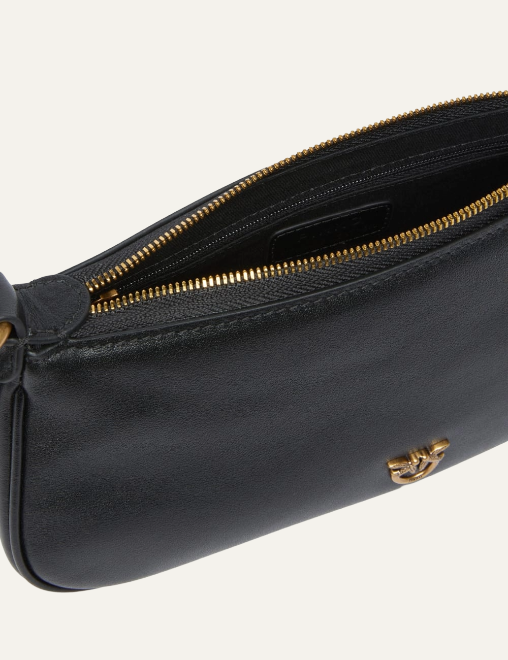 PINKO HALF MOON BAGUETTE MINI BLACK