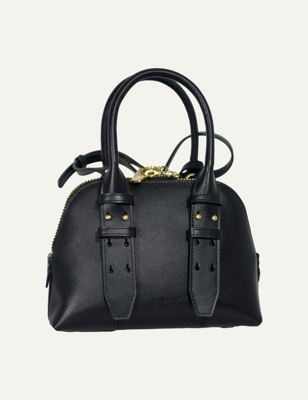 PINKO BOWLING BAG ZIP MINI BLACK