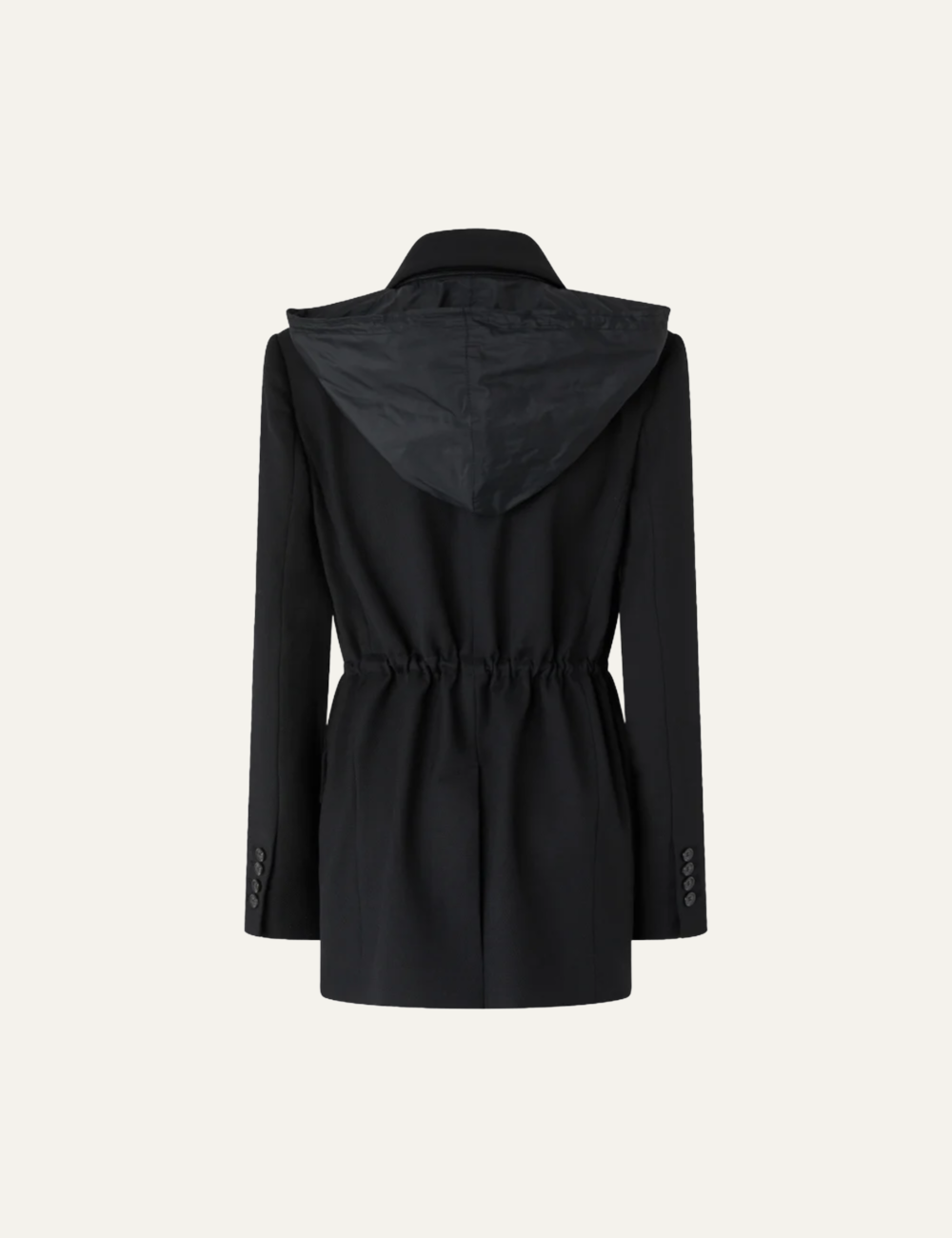 PINKO ARTEMISIA GIACCA FLANELLA DIAGONALE E TAFFETA