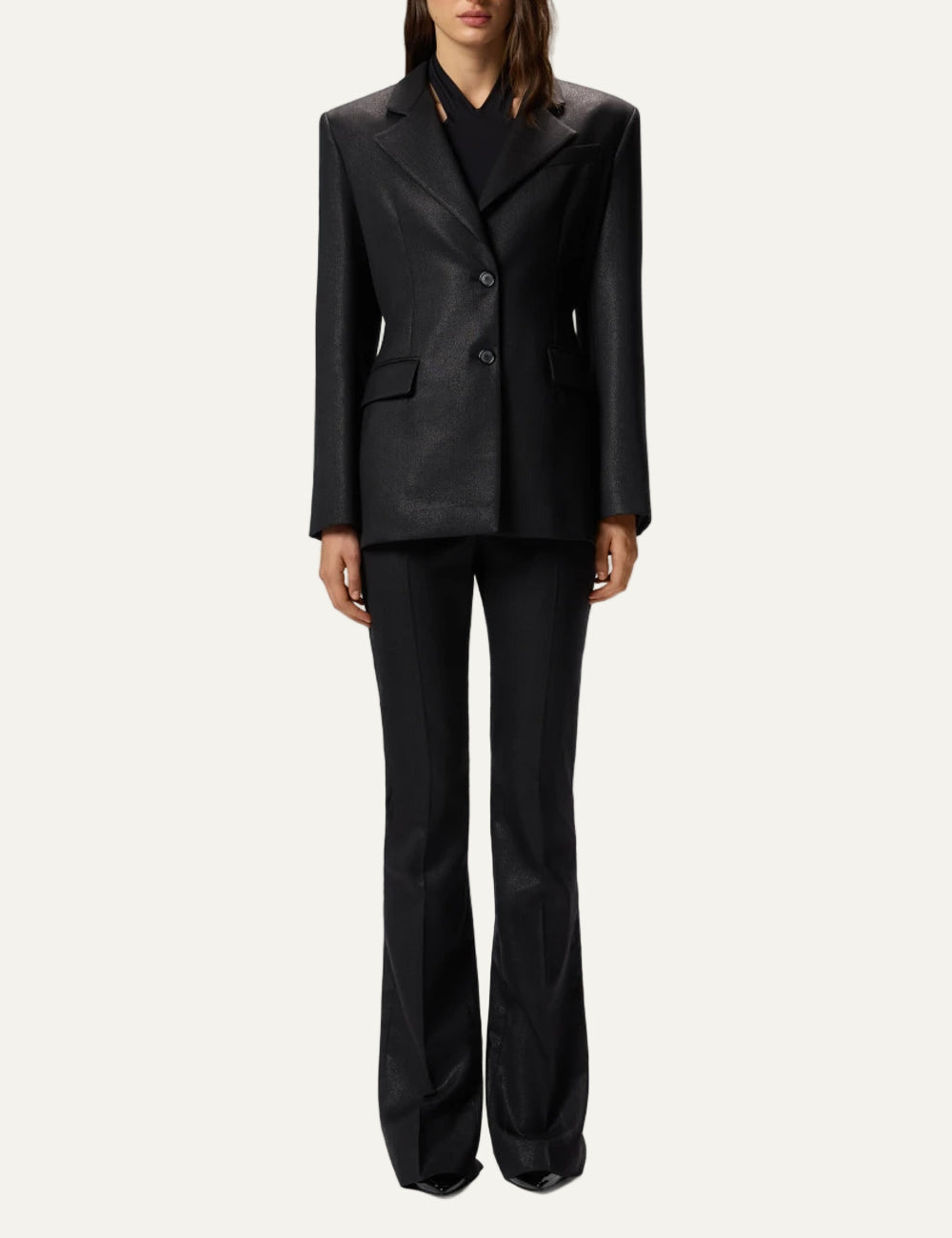 PINKO FAUSTA GIACCA GESSATO LUREX