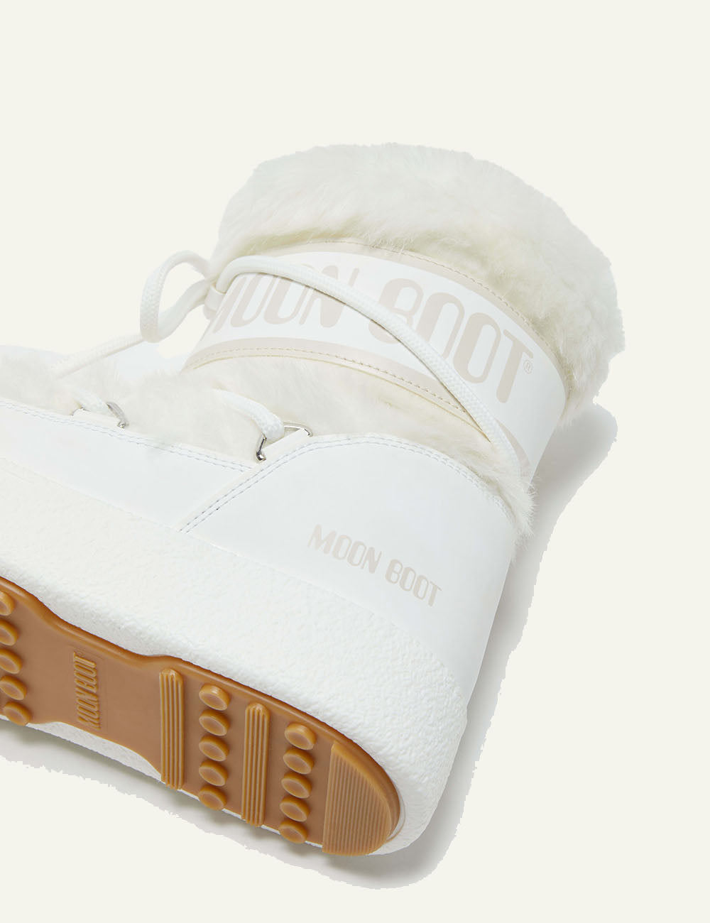 MOON BOOT MB LTRACK FAUX FUR WP WHITE