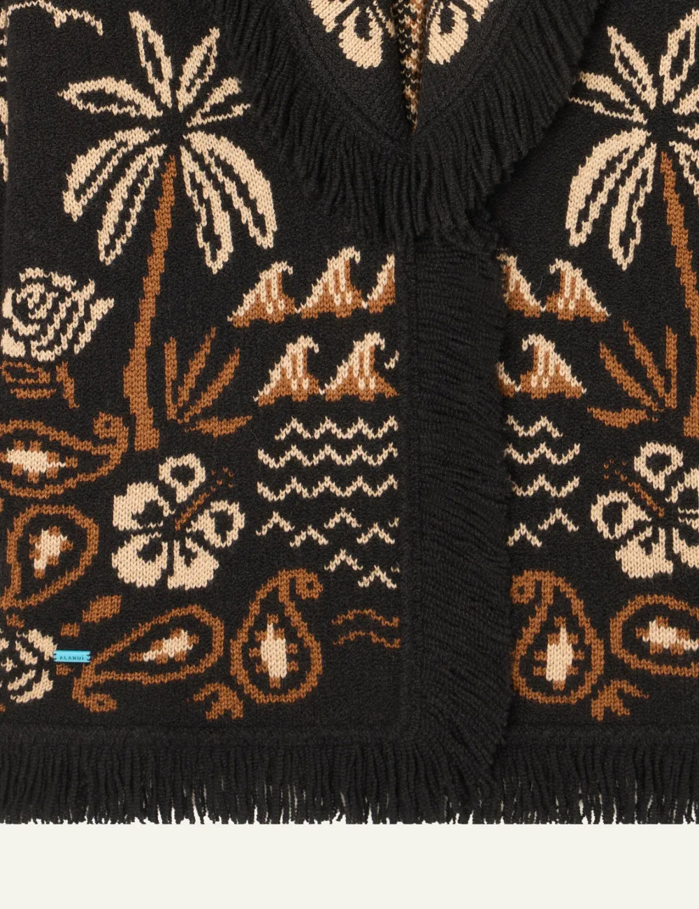 ALANUI GLIMPSE OF EDEN CARDIGAN BLACK-DAKAR