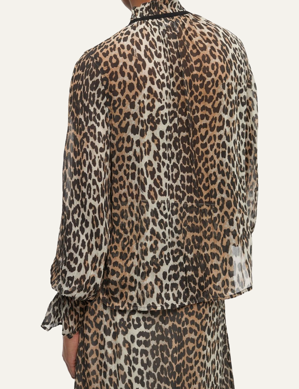 GANNI PRINTED STRING SHIRT