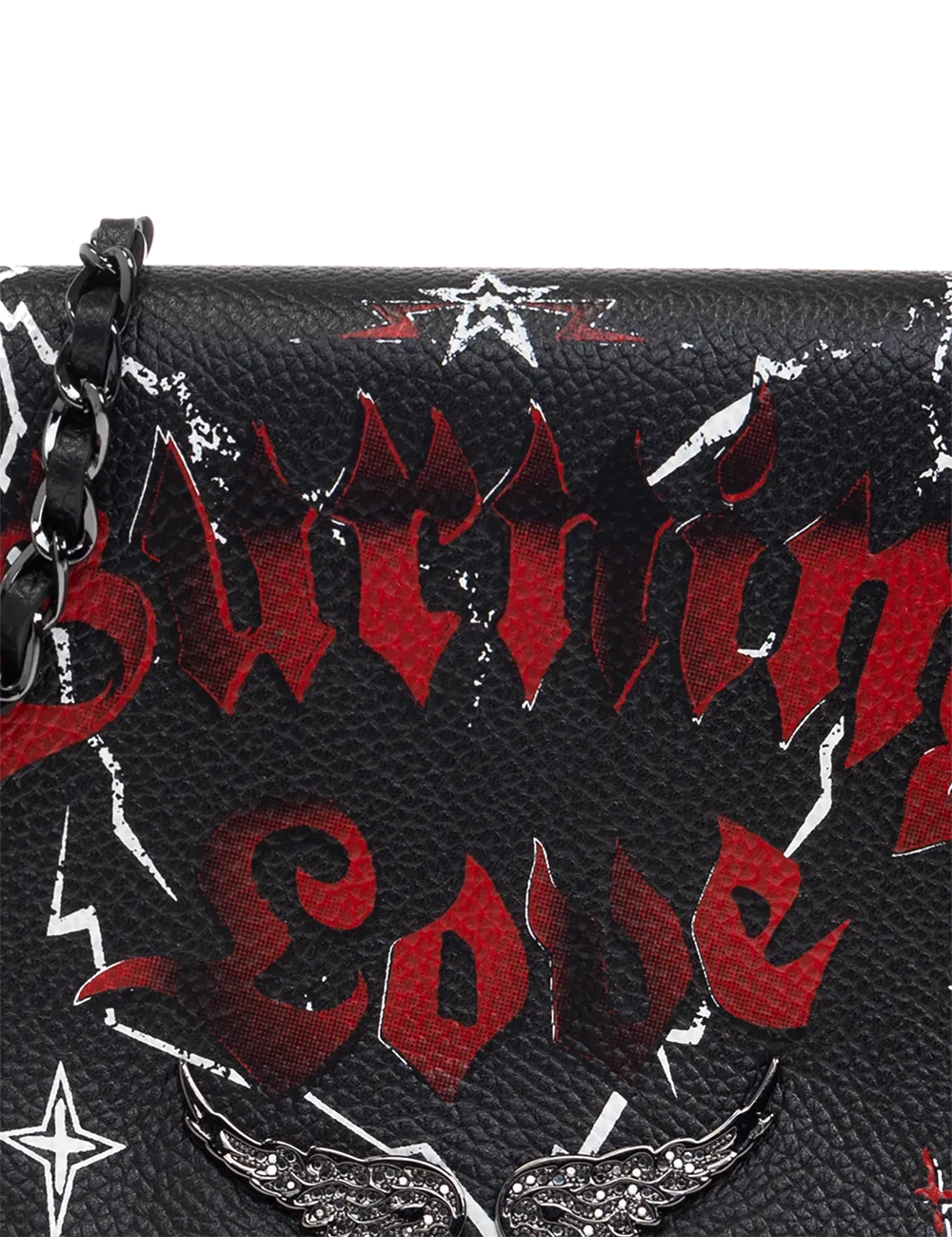 ZADIG&VOLTAIRE ROCK GRAINED LTHR PUNK BLACK