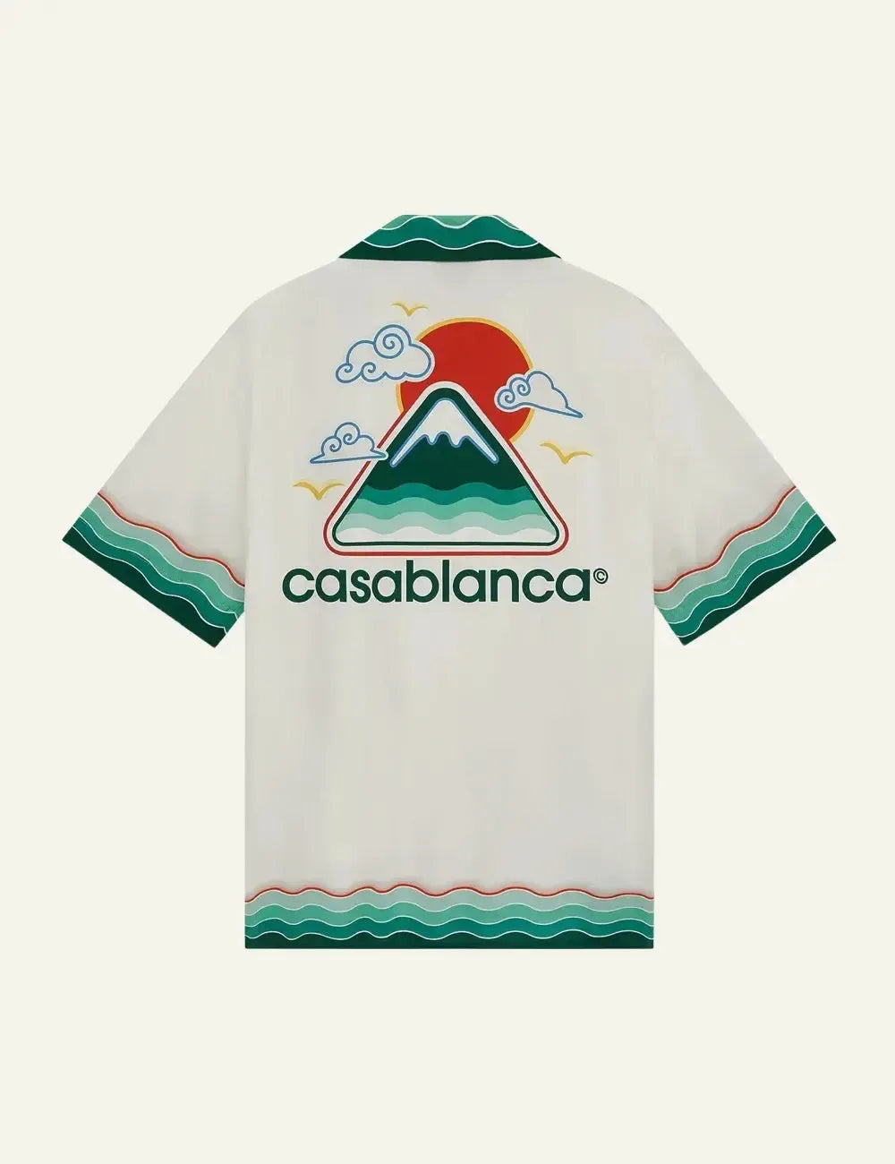 CASABLANCA CUBAN COLLAR SS SHIRT