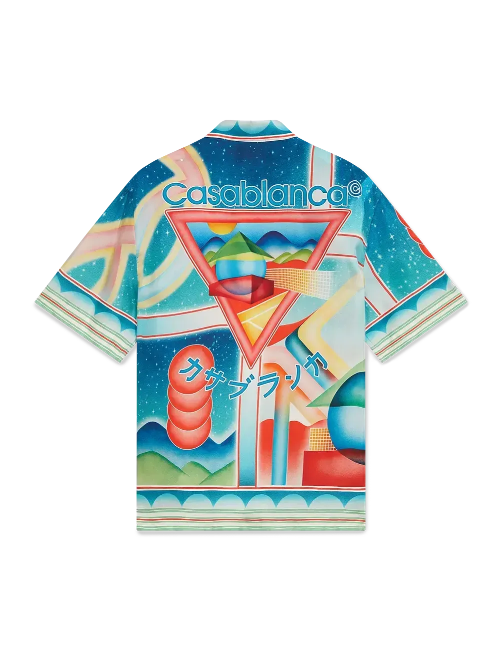 CASABLANCA CUBAN COLLAR SS SHIRT