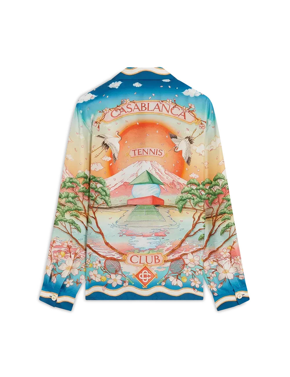 CASABLANCA CUBAN COLLAR LS SHIRT