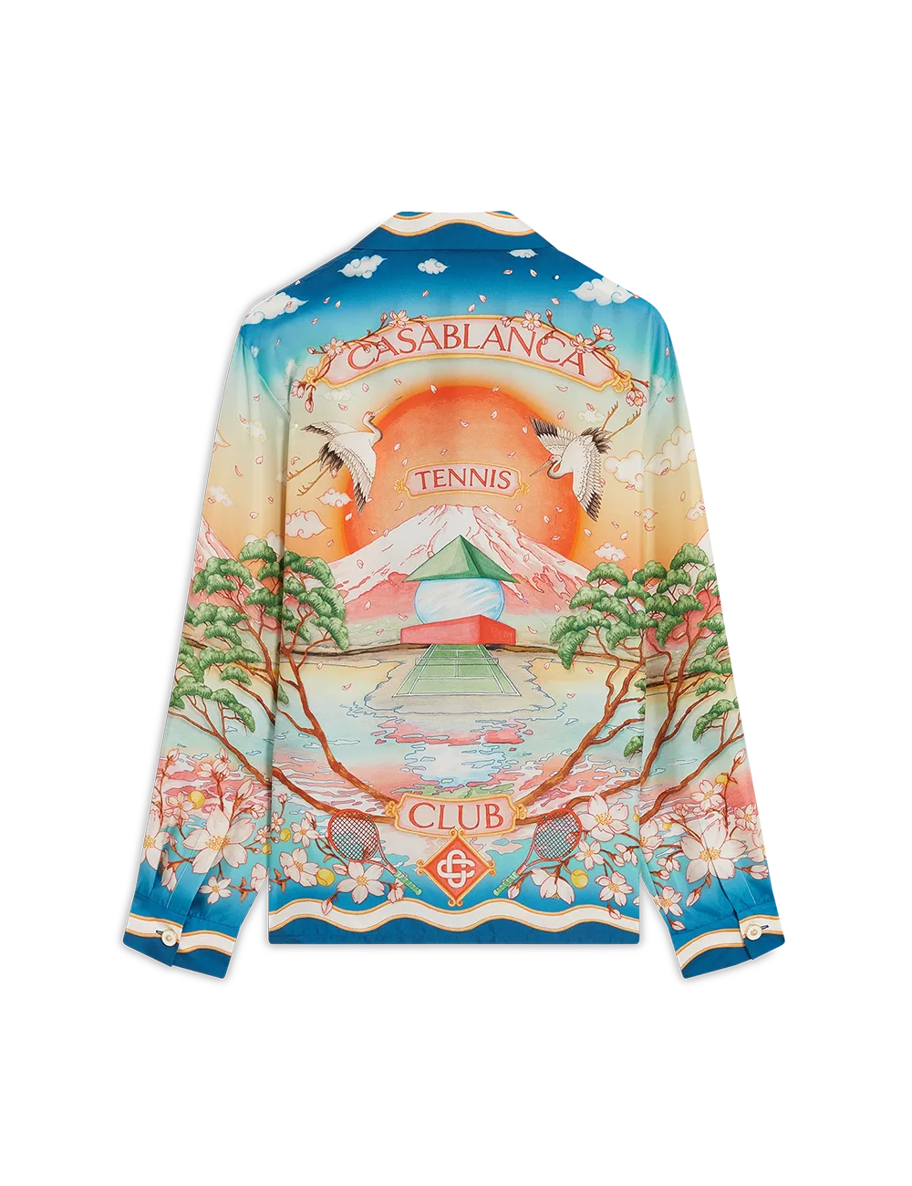 CASABLANCA CUBAN COLLAR LS SHIRT