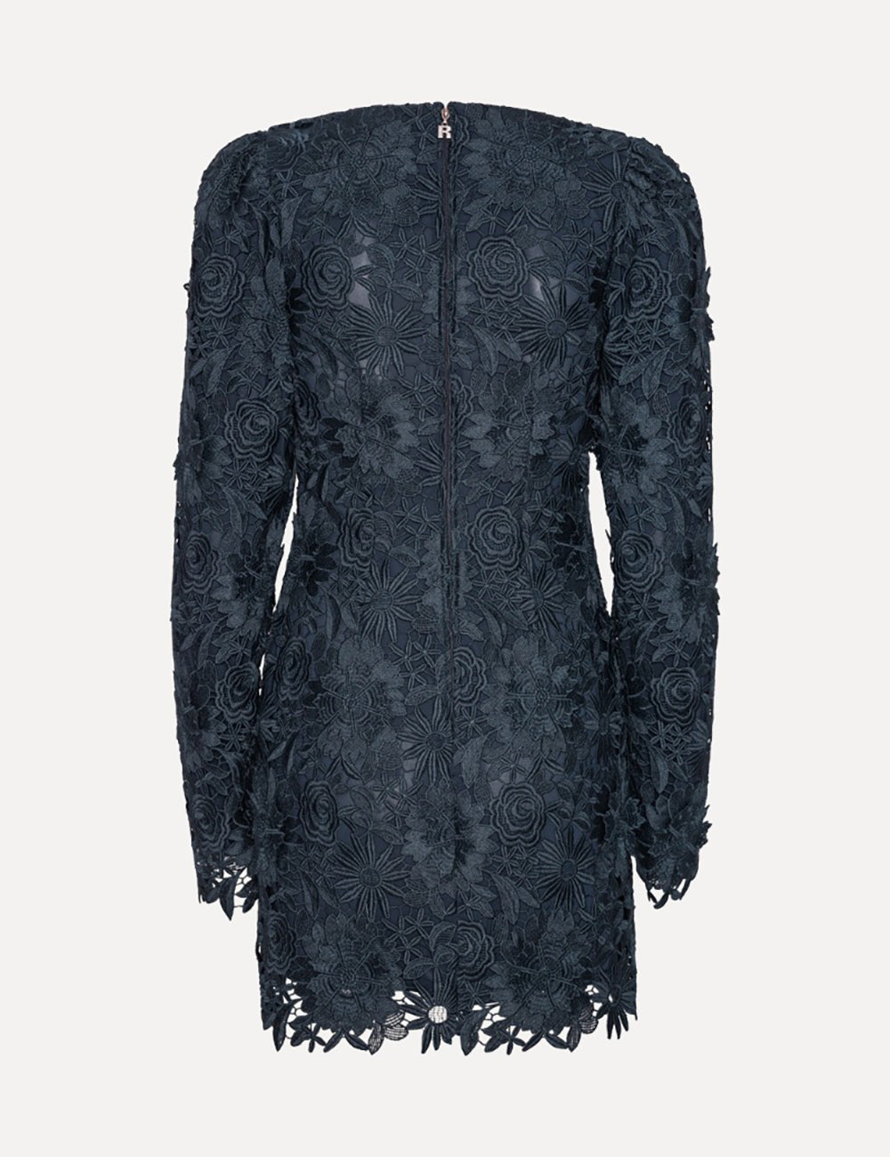ROTATE 3D LACE LS MINI DRESS