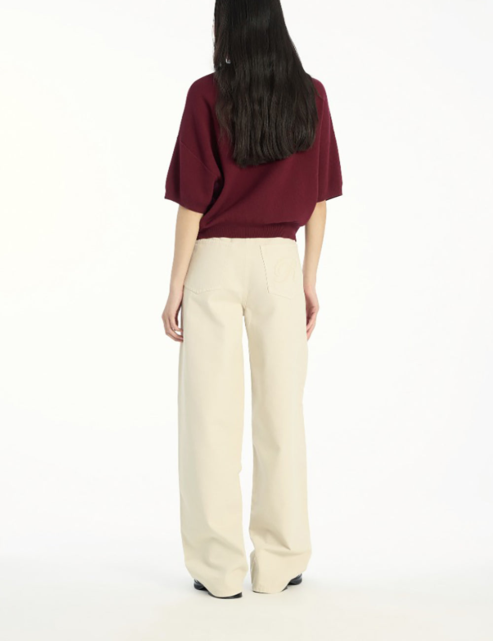 ROTATE SLINKY KNIT POLO