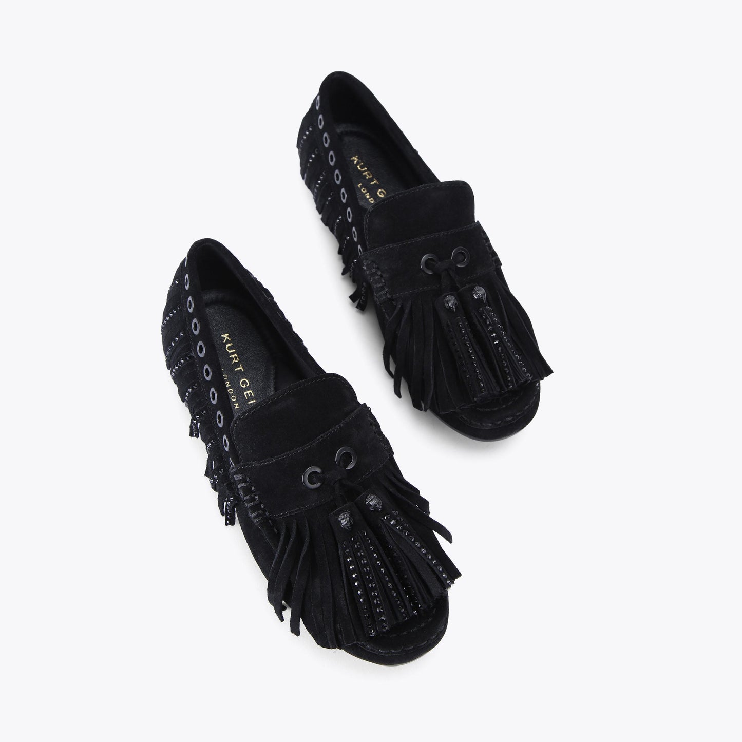 KURT GEIGER TASSEL FRINGE MOCCASIN
