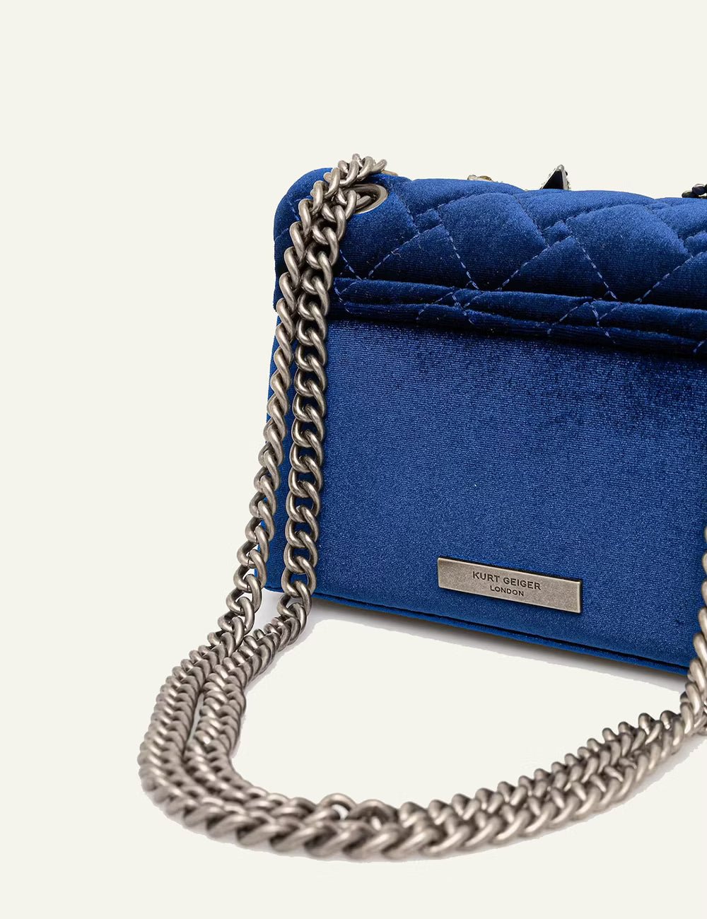 KURT GEIGER VELVET MINI KENSINGTON