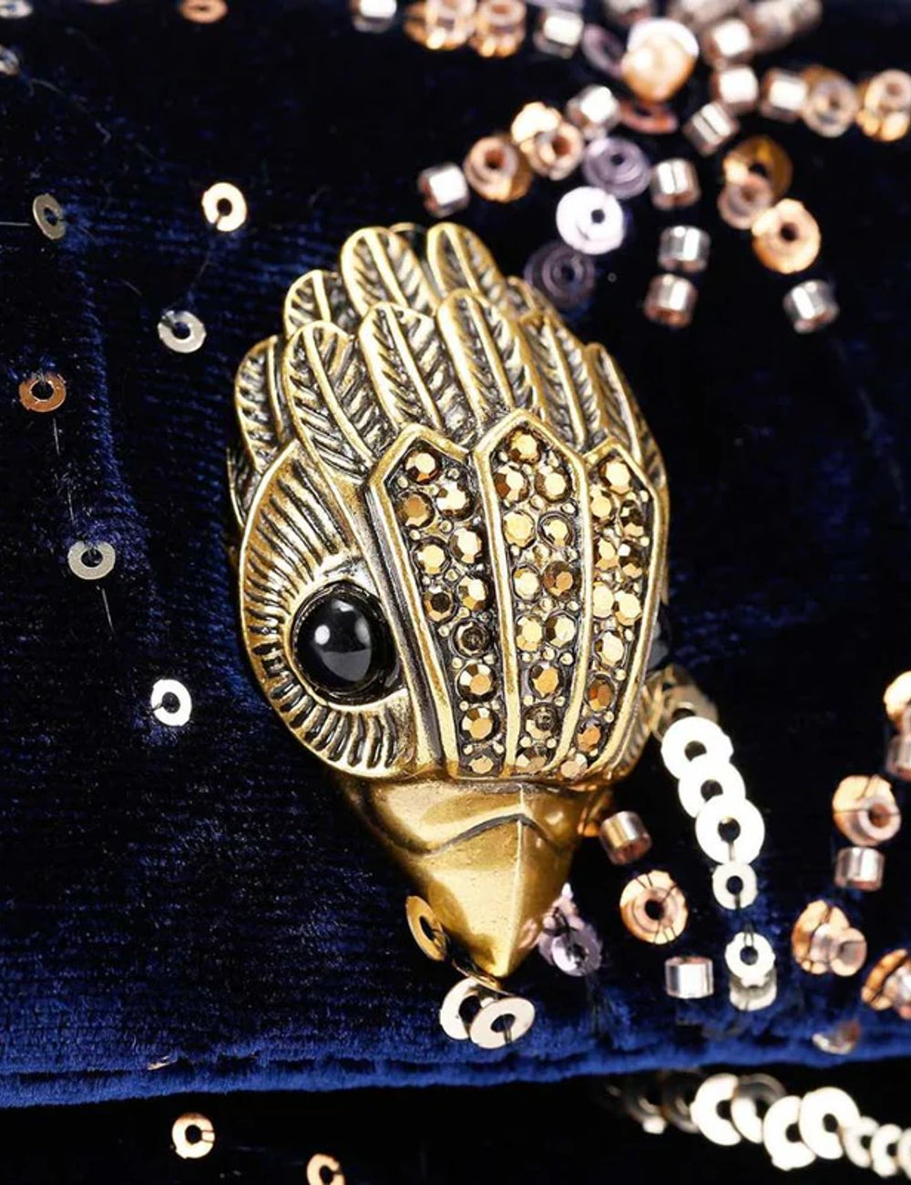 KURT GEIGER VELVET MINI KENSINGTON